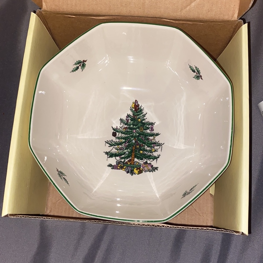 NIB Spode Christmas Tree bowl